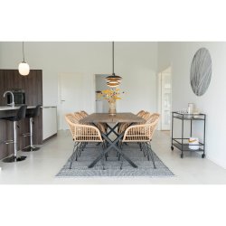 Buffon - 2 Havestole i lys flet 