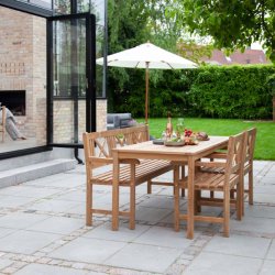 Croix - Havebnk i teaktr, bredde 150 cm.