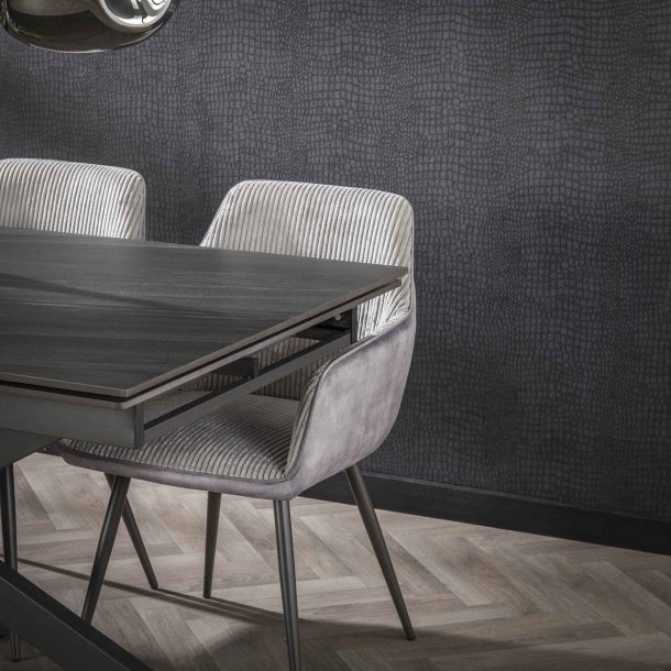 Sleek - Spisebord med keramisk topplade og udtrksplader, lngde 160-240 cm.