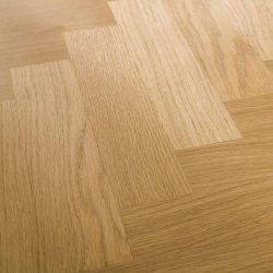 Zig-Zag - Spisebord med egefiner i sildebensmnster