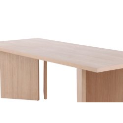 Albolote - Spisebord i hvidpigmenteret egefiner, 100 x 240 cm.