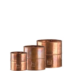 Maceta - Urtepotte i kobber, tre potter