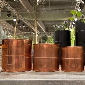 Maceta - Blomkruka i koppar, 6 krukor