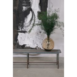 Raabjerg - Bnk i rustik genbrugs tr og metal