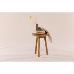 Butler - Skammel i teaktr, diameter 31 cm.