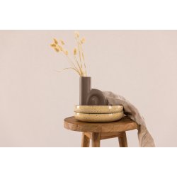 Butler - Skammel i teaktr, diameter 31 cm.