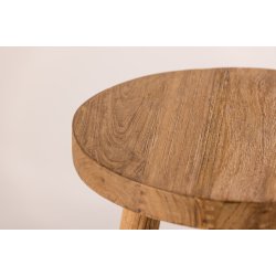 Butler - Skammel i teaktr, diameter 31 cm.