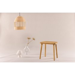 Becky - Skammel i teaktr, 45 x 31 cm.