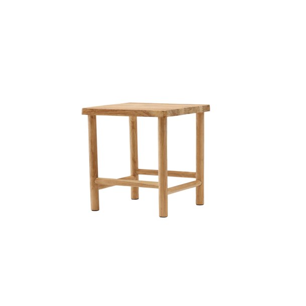 Booster - Skammel i teaktr, 42 x 42 cm.