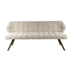 Clapton - B�nk i lys sandfarvet Hoven stof, l�ngde 180 cm.