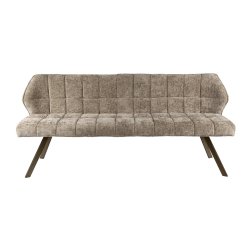 Clapton - B�nk i champagne farvet Hoven stof, l�ngde 180 cm.