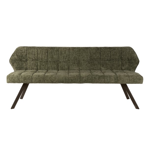 Clapton - B�nk i gr�n Hoven stof, l�ngde 180 cm.