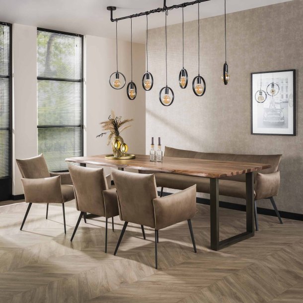 Hilton - Spisebordsstol i antracitgr fljl