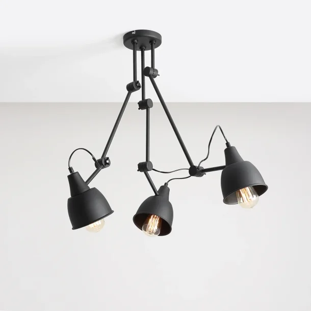 Verdi - Plafond lampe i sort metal