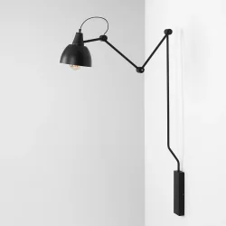 Verdi - Vglampe i sort metal