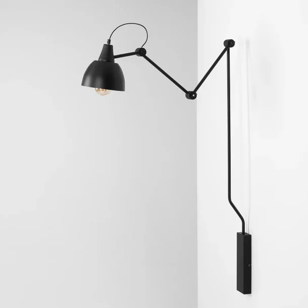 Verdi - Vglampe i sort metal