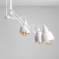 Verdi - Plafond lampe i hvid metal