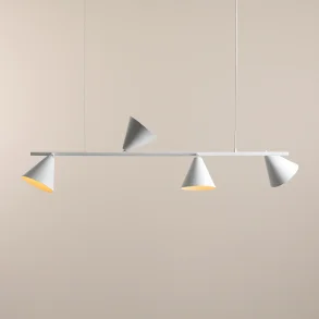 Frigg - Taklampa i vit metall