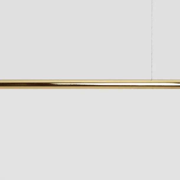 Limelight - Loftlampe i guldfarvet metal og hvidt glas, bredde 150 cm