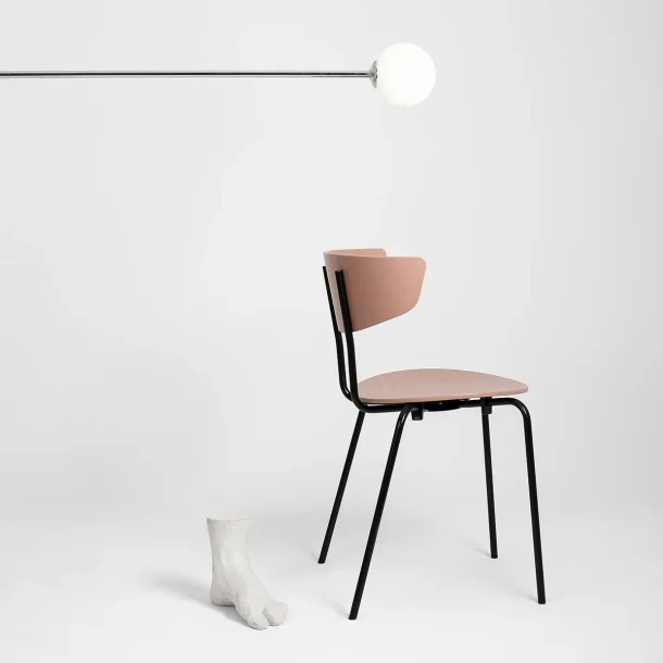 Limelight - Loftlampe i forkromet metal og hvidt glas, bredde 150 cm