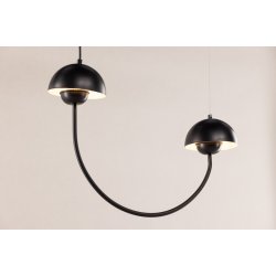 Penn- Loftlampe i sort metal