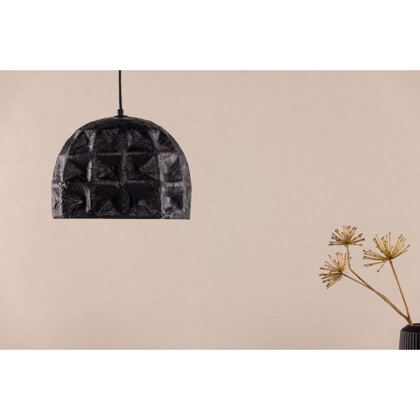 Pinky - Pendel i sten-look med en sort farve