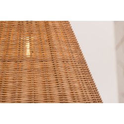 Stella - Vglampe i metal og rattan