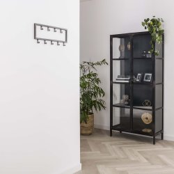 Industriel knagerkke med ni knager i pulverlakeret stl 