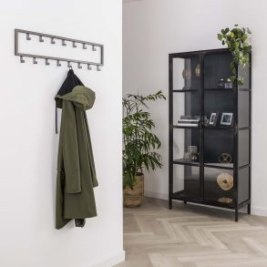  Industriell kroklist med 15 kldkrokar i pulverlackerat stl