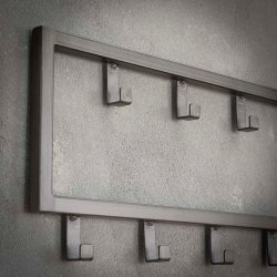 Industriel knagerkke med 15 knager i pulverlakeret stl 