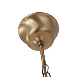 Glamour - loftlampe i bronze og glas, diameter 20 cm.