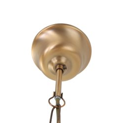 Glamour - loftlampe i bronze og glas, diameter 23 cm.