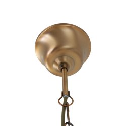 Glamour - loftlampe i bronze og glas, diameter 31 cm.