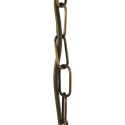 Glamour - loftlampe i bronze og glas, diameter 31 cm.