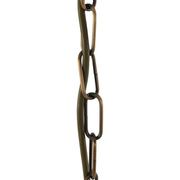Glamour - loftlampe i bronze og glas, diameter 31 cm.