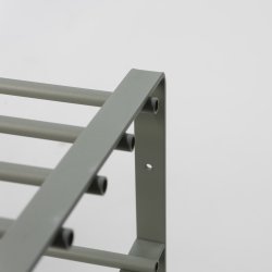 Dinex - Skost�ll i dammgr�n metall, 3 hyllplan, bredd 70 cm