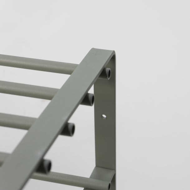 Dinex - Skost�ll i dammgr�n metall, 3 hyllplan, bredd 70 cm