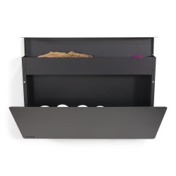 Luigi - Skoskab med opbevaring i sort metal