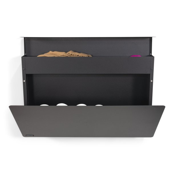 Luigi - Skoskab med opbevaring i sort metal