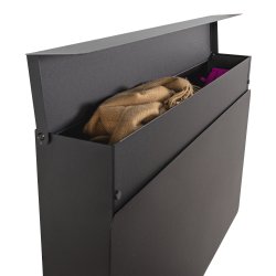 Luigi - Skoskab med opbevaring i sort metal