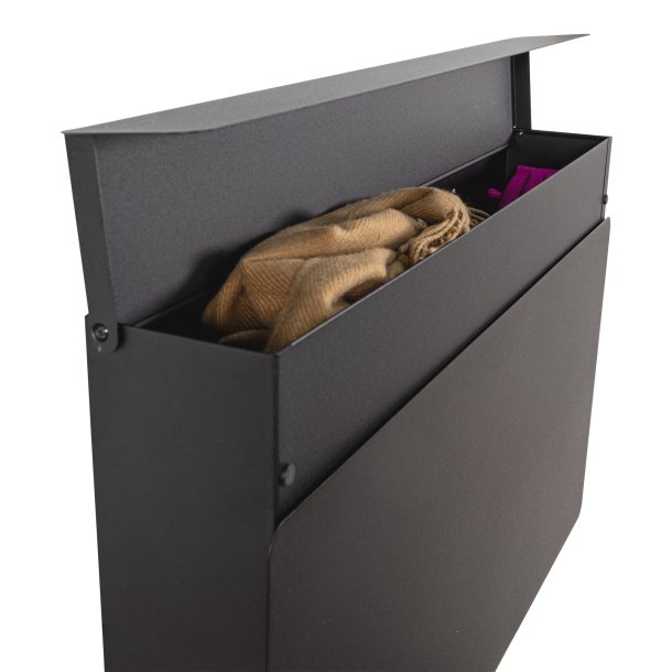 Luigi - Skoskab med opbevaring i sort metal