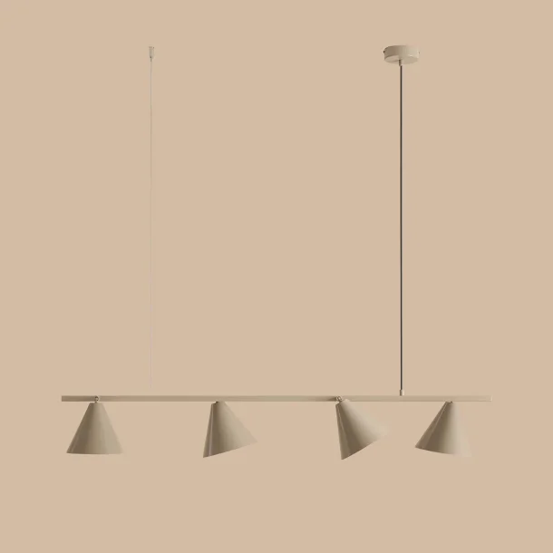 Frigg- Loftlampe i beige metal