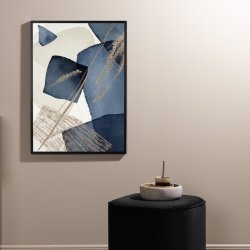 Blue Swirl - Vlg mellem fire plakat strrelser