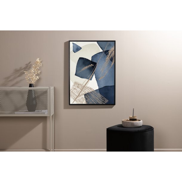 Blue Swirl - Vlg mellem fire plakat strrelser