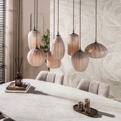Fuji � Taklampa i frostat, brunaktigt glas