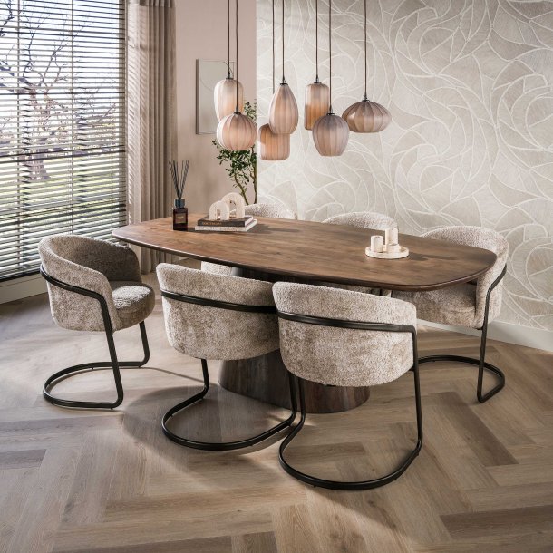 Fuji � Taklampa i frostat, brunaktigt glas