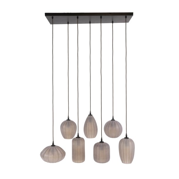 Fuji � Taklampa i frostat, brunaktigt glas