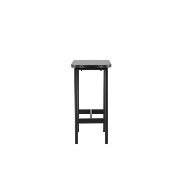 Slade - Konsolbord i sort metal og sort topplade