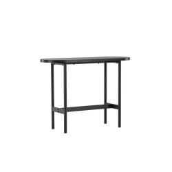 Slade - Konsolbord i sort metal og sort topplade