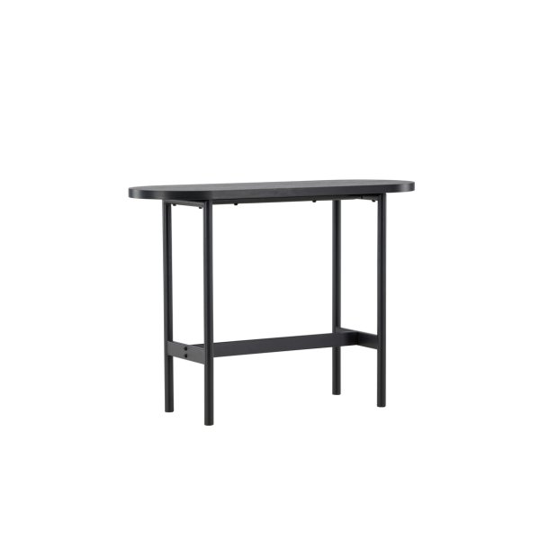 Slade - Konsolbord i sort metal og sort topplade